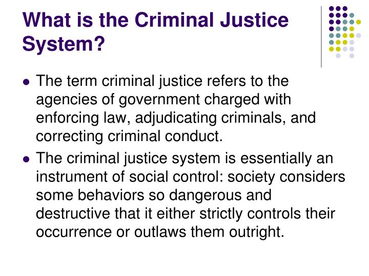 PPT Criminal Justice Process and Perspectives PowerPoint