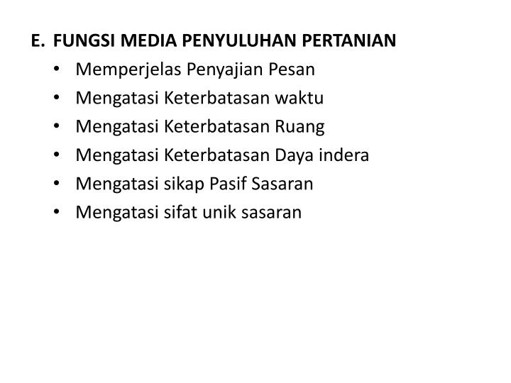 PPT - MEDIA PENYULUHAN PERTANIAN PowerPoint Presentation - ID:5956705