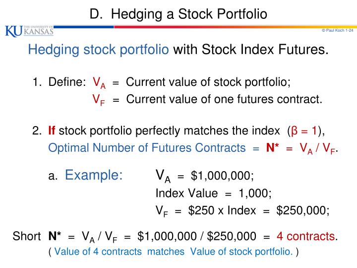 Stock options hedging strategies