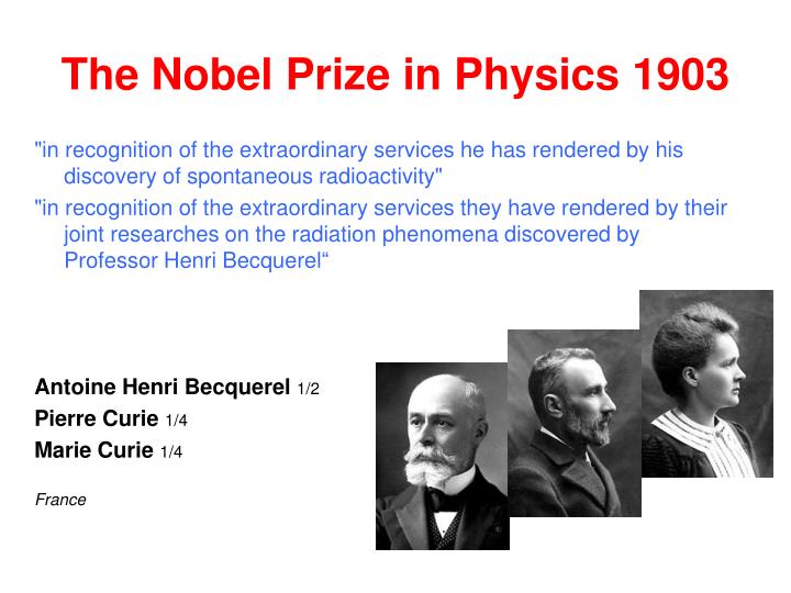 Nobel Prize in Physics Essays