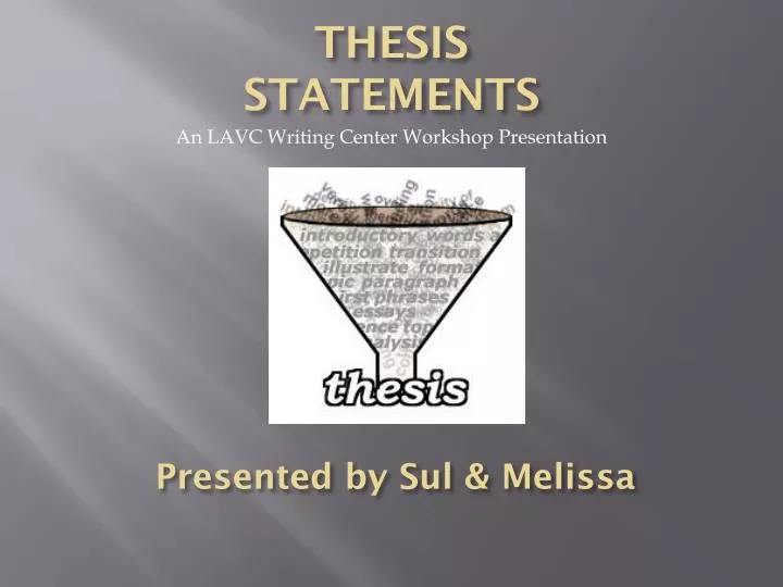 thesis statement power point thesis statement power point