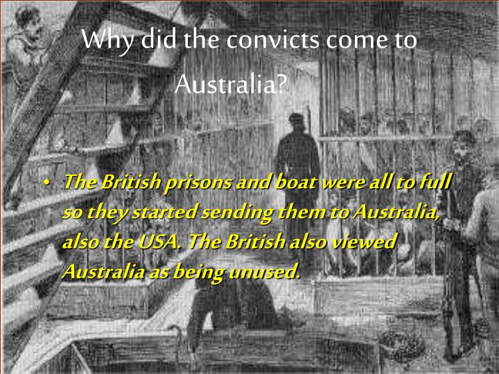 PPT Convicts!!! PowerPoint Presentation ID6021267
