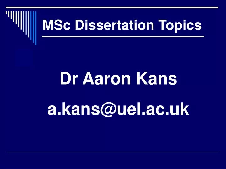 Msc Dissertation Writing Service