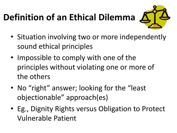 definition of an ethical dilemma