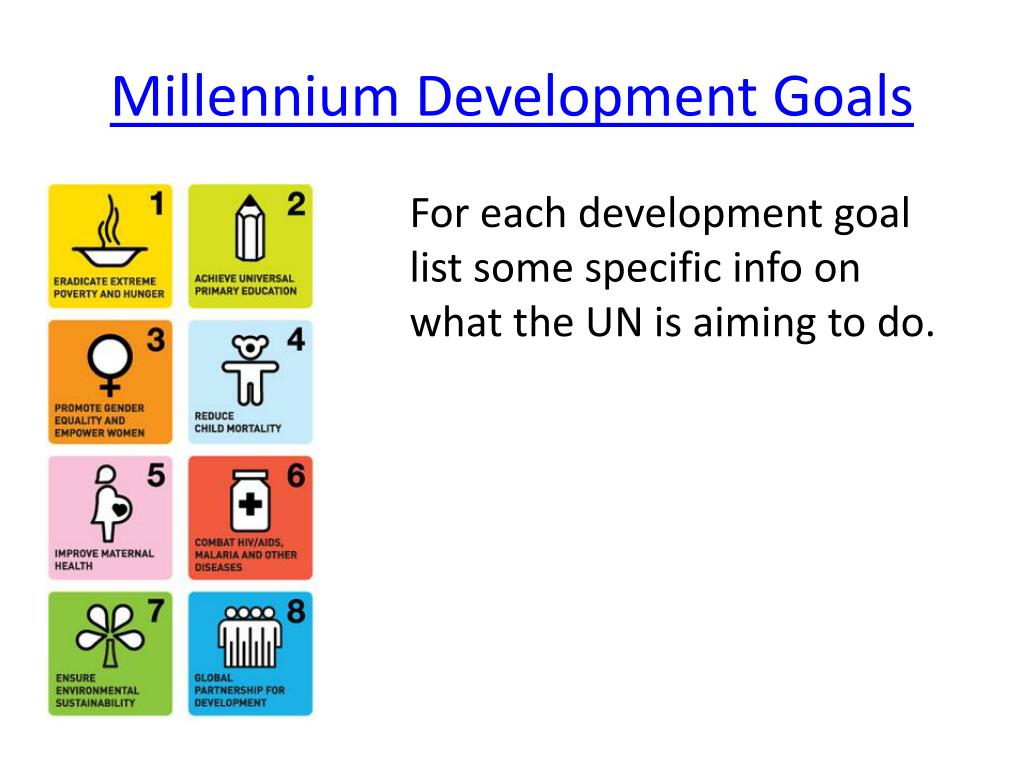 Ppt Millennium Development Goals Powerpoint Presentation Free