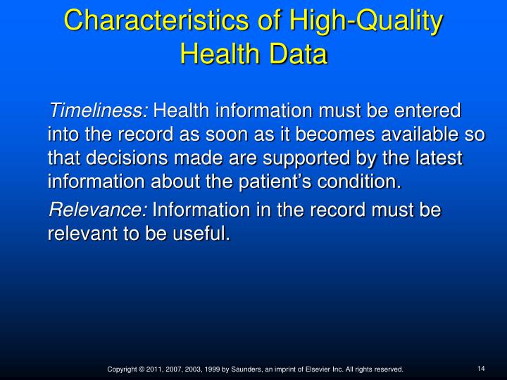 characteristics of good information characteristics of good information