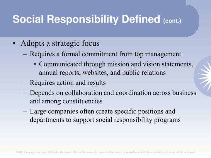 corporate responsibility is defined in chapter corporate responsibility is defined in chapter