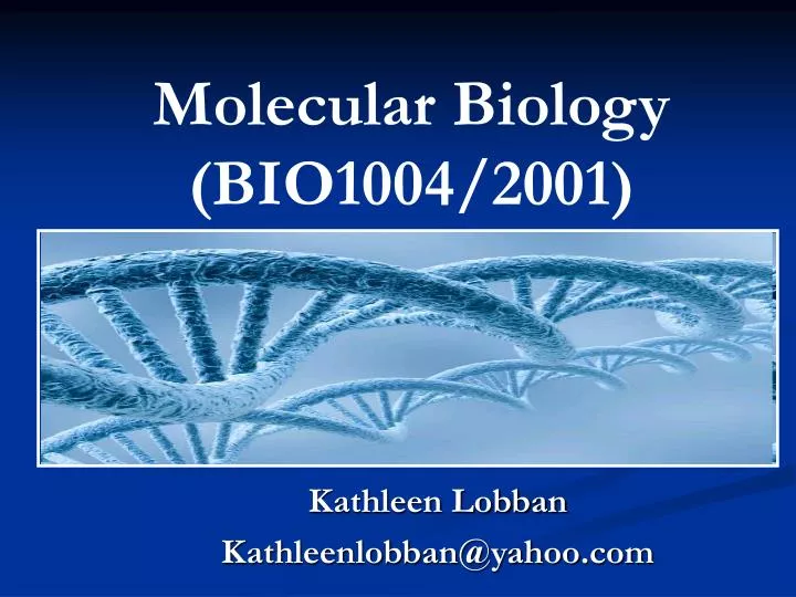 Ppt Molecular Biology Bio Powerpoint Presentation Free