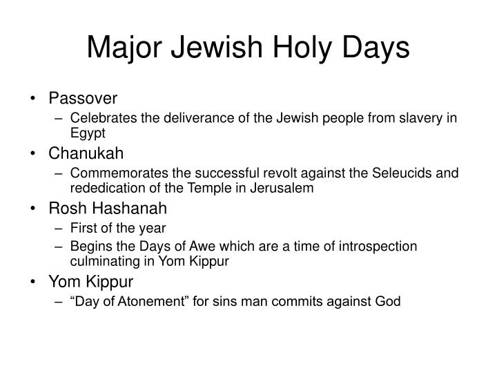 christian and jewish holy days essay What does the bible teach about such holy days as christmas, easter, and lent this reference in the kjv does not refer to a christian holy day but to the jewish. christian and jewish holy days essay What does the bible teach about such holy days as christmas, easter, and lent this reference in the kjv does not refer to a christian holy day but to the jewish.