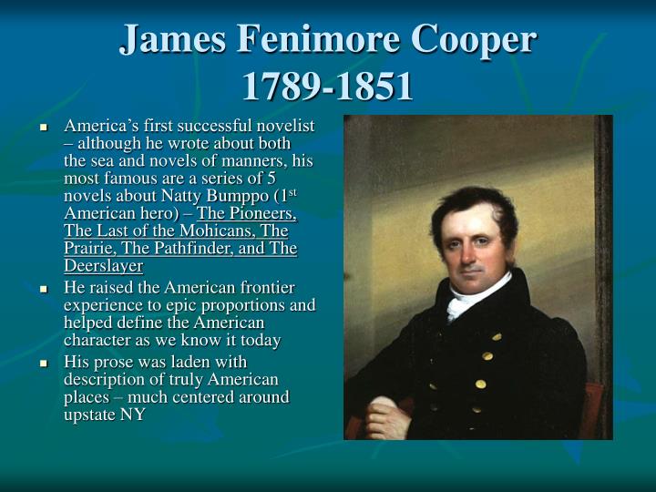 James fenimore cooper writing style