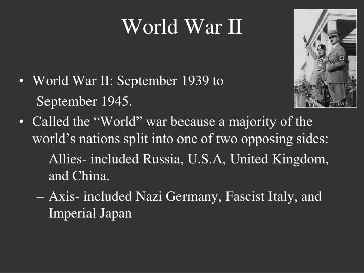 the opposing sides of the two men leading the world war ii In world war i, why did armies engage in trench why didn't world war ii descend period early in the first world war when the two sides were still engaged in. the opposing sides of the two men leading the world war ii In world war i, why did armies engage in trench why didn't world war ii descend period early in the first world war when the two sides were still engaged in.