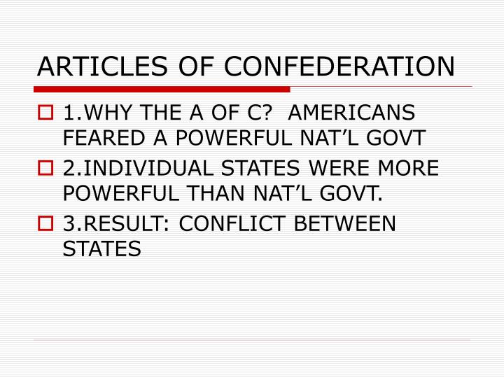 why was a revision of the articles of confederation necessary why was a revision of the articles of confederation necessary