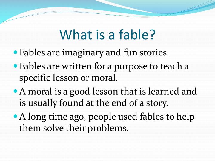 PPT Fables PowerPoint Presentation ID 6222481