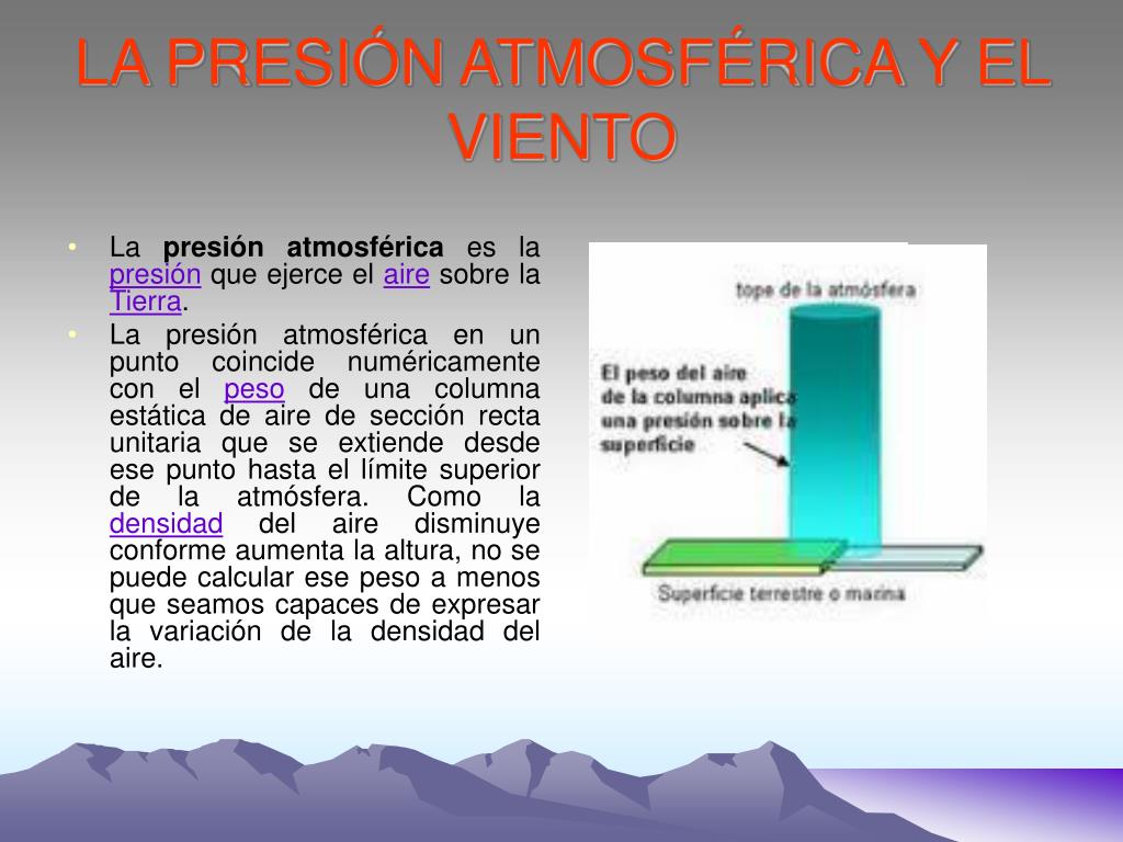 PPT La humedad las nubes la presión atmosférica y el viento