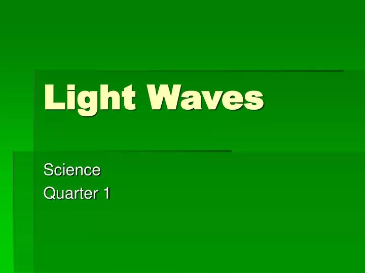 Reflection Of Light Ppt Free Download
