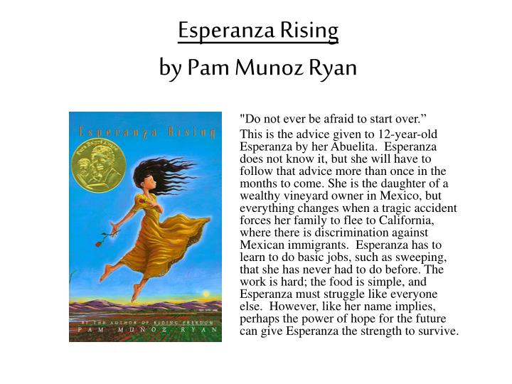 an analysis of esperanza rising by pam munoz ryan an analysis of esperanza rising by pam munoz ryan