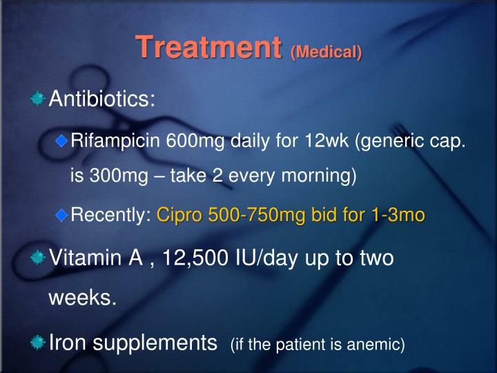 Cipro Medicationto Reverse Allergic Reaction