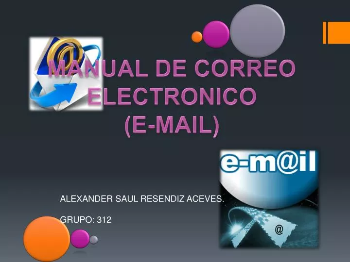 PPT MANUAL DE CORREO ELECTRONICO E MAIL PowerPoint Presentation