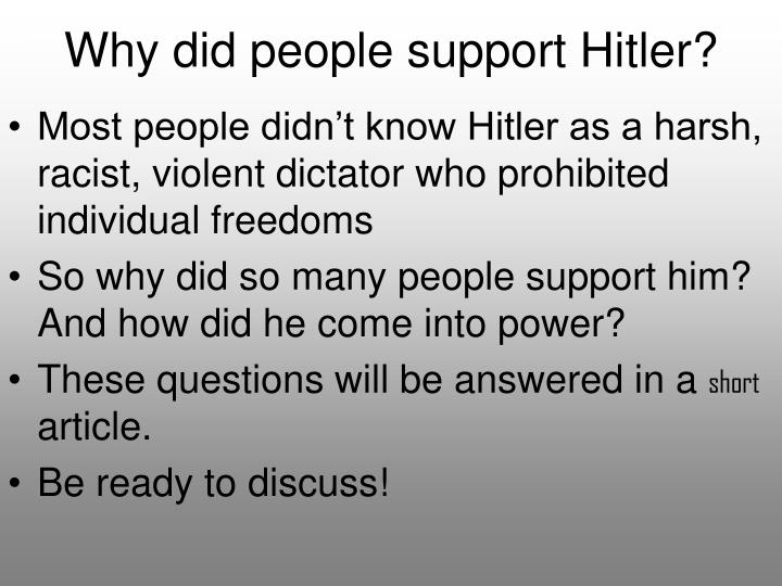 why did hitler become chancellor in 1933 essay On 30th january, 1933, hitler was appointed chancellor of germany by president hindenburg, but why did he get this prestigious honour – why did hitler . why did hitler become chancellor in 1933 essay On 30th january, 1933, hitler was appointed chancellor of germany by president hindenburg, but why did he get this prestigious honour – why did hitler .
