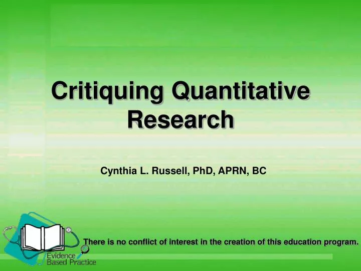Quantitative Research Critique Essay Example Quantitative Research Critique Essay Example
