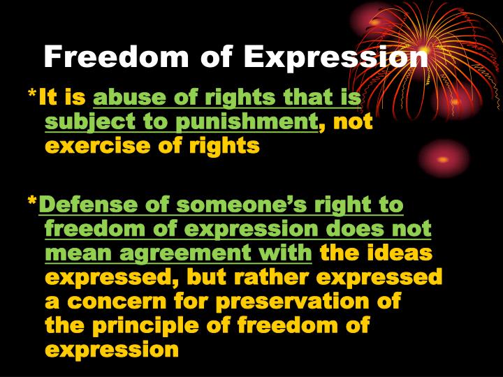 the influence of freedom of expression The report marks the first time the un has recognized the impact of state surveillance on free expression and other human rights, and has. the influence of freedom of expression The report marks the first time the un has recognized the impact of state surveillance on free expression and other human rights, and has.