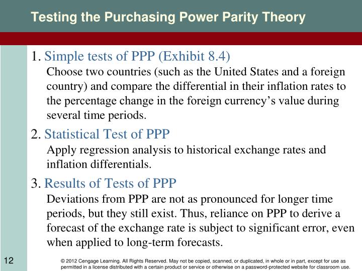 examine purchasing power parity theory Extensive research has been carried out to examine the validity of the ppp hypothesis modeling purchasing power parity theory, methodology and data. examine purchasing power parity theory Extensive research has been carried out to examine the validity of the ppp hypothesis modeling purchasing power parity theory, methodology and data.