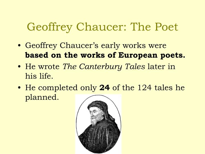 geoffrey chaucer wrote in what language geoffrey chaucer wrote in what language