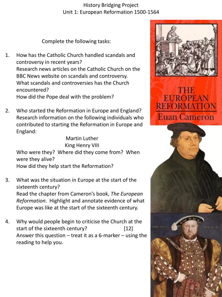 essays on the reformation in europe essays on the reformation in europe