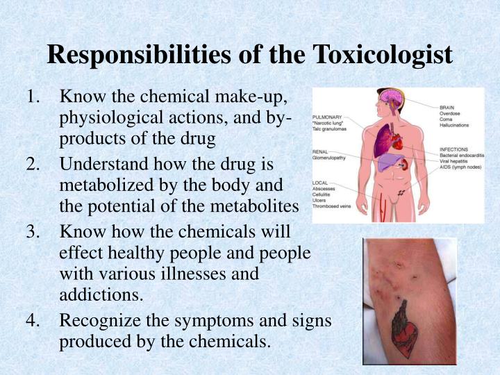 Job duties of a forensic toxicologist
