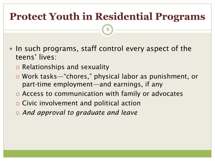 Teen Residential Programs 61