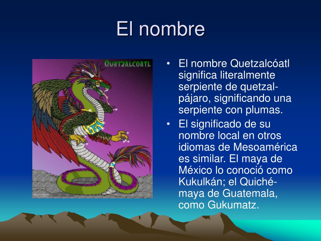 Ppt La Leyenda De Quetzalc Atl Powerpoint Presentation Free