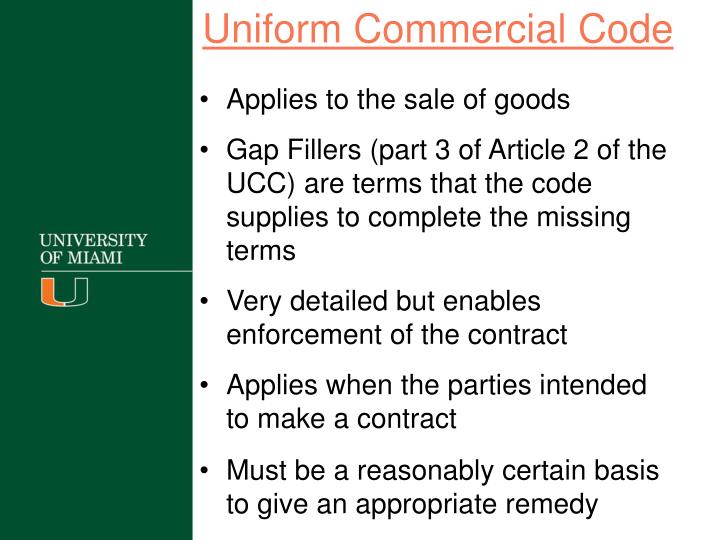 the uniform commercial code the uniform commercial code
