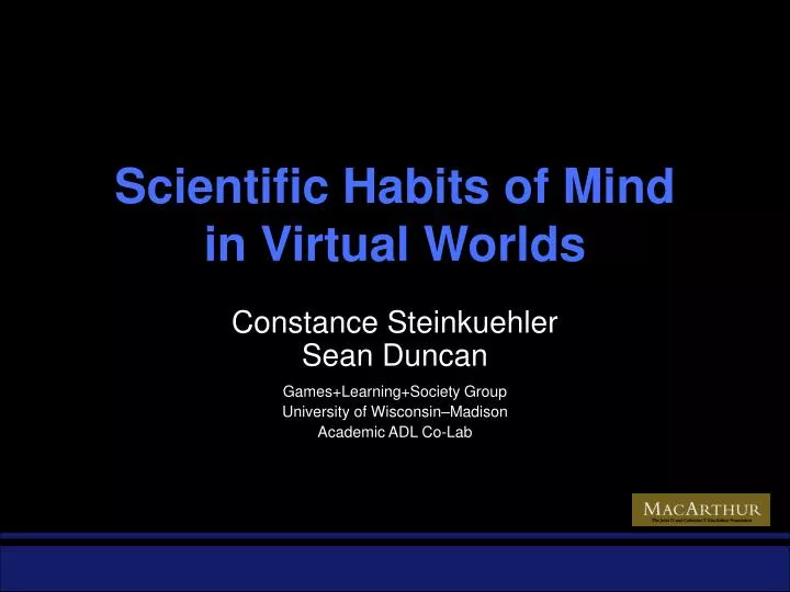 Constance Steinkuehler Dissertation