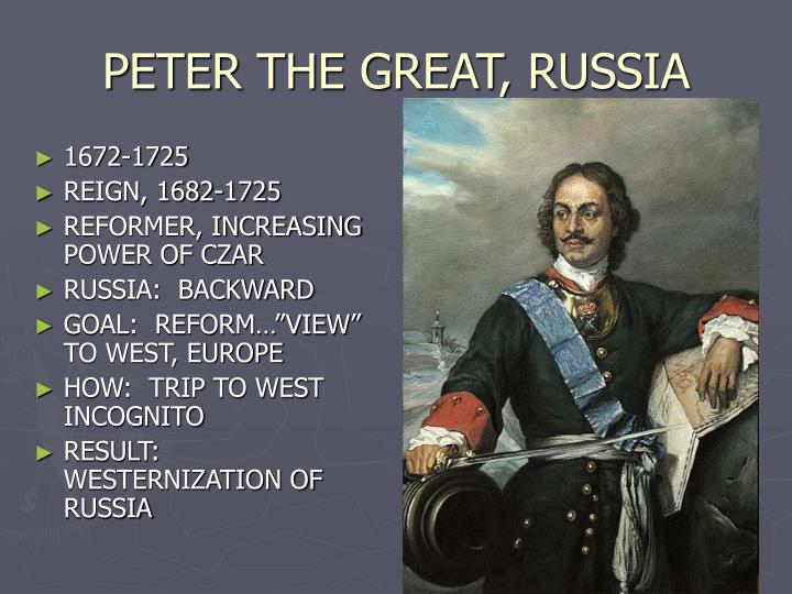 the westernization of russia by peter the great the westernization of russia by peter the great