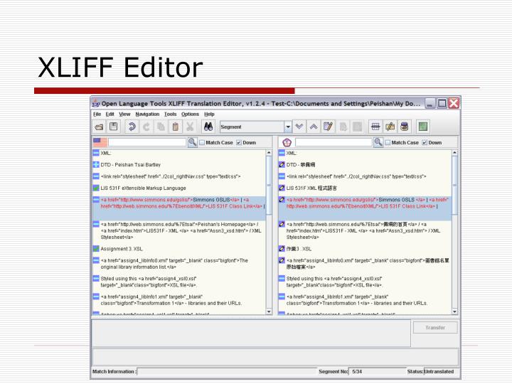 phpstorm xliff editor