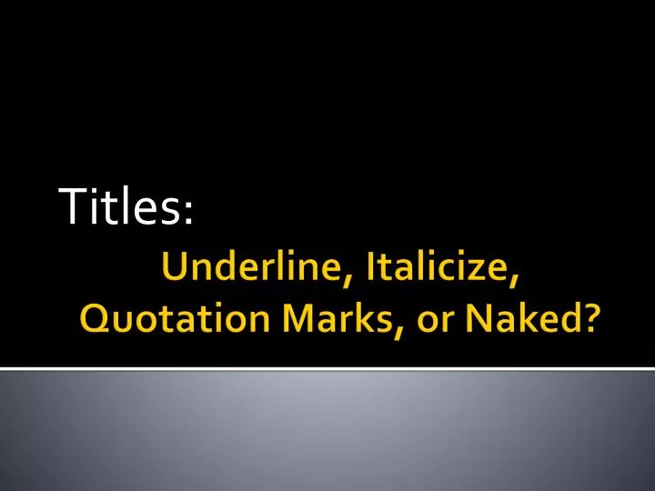 Essays quotes italicized