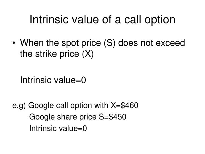 Option trading intrinsic value