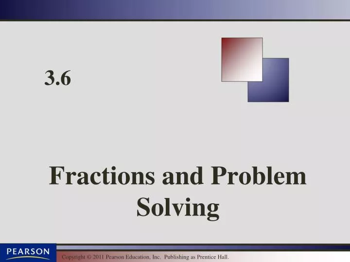 Solving Problems With Fractions