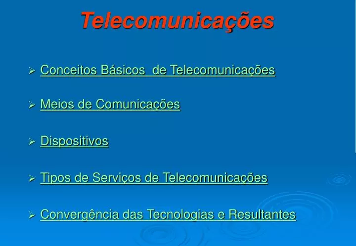 PPT Telecomunicações PowerPoint Presentation free download ID 6559690