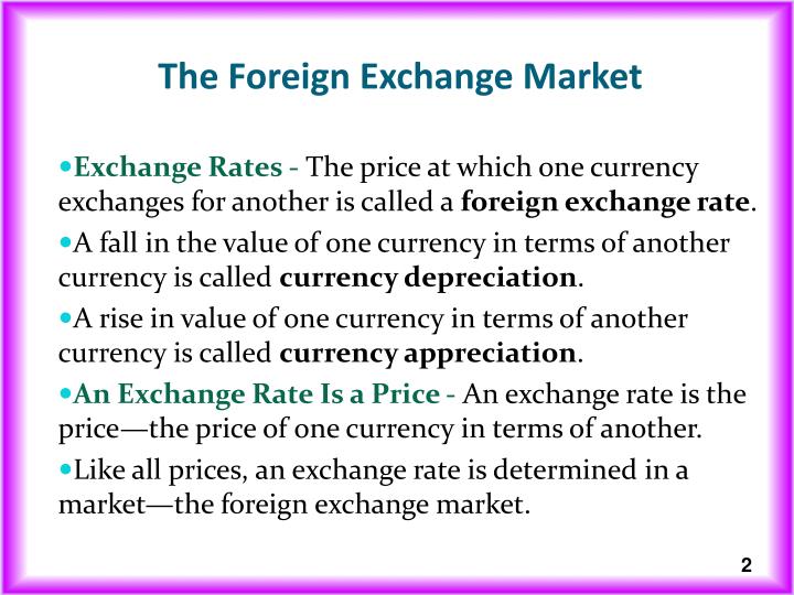 Definition foreign exchange market