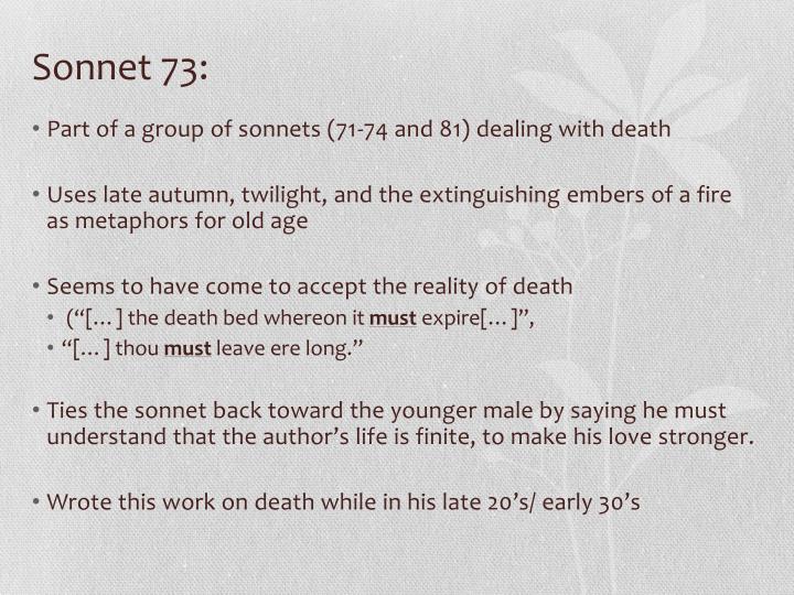 PPT - Sonnet 73 William Shakespeare PowerPoint Presentation - ID:6583645