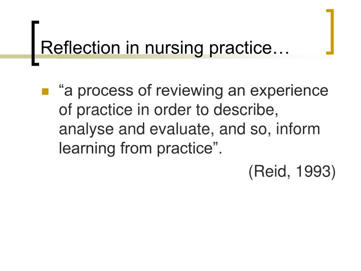 Using reflection in nursing Using reflection in nursing picture