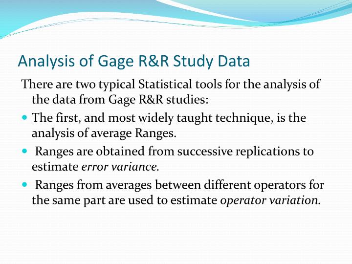 PPT Gage R&R PowerPoint Presentation ID6591146