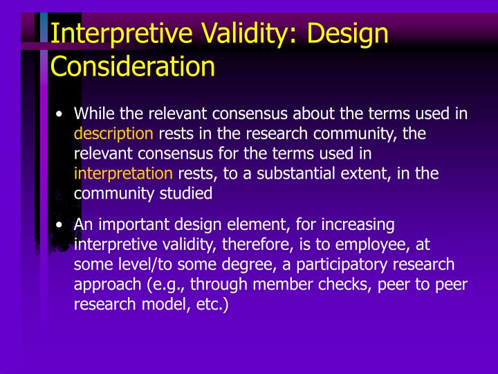 validity and reliability in qualitative research ppt