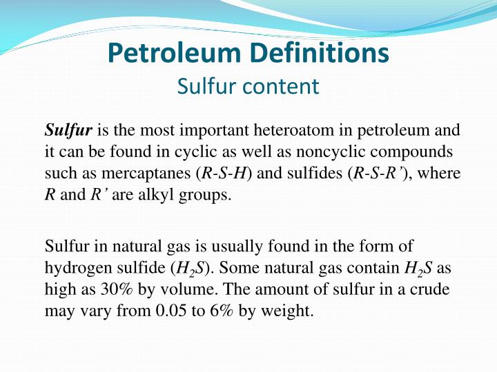 Natural Gas Sulfur Content By Weight Natural Gas Sulfur Content By Weight