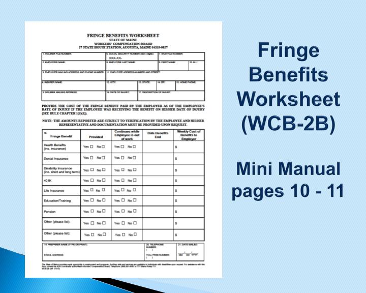 Fringe Benefit Compensation Value For Employer provided Auto Fringe Benefit Compensation Value For Employer provided Auto