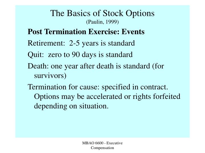 accelerated stock options