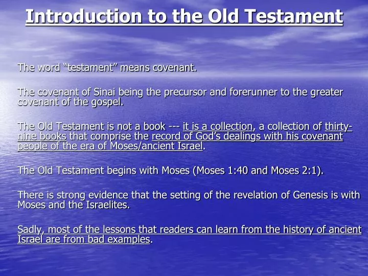 old testament essay old testament essay