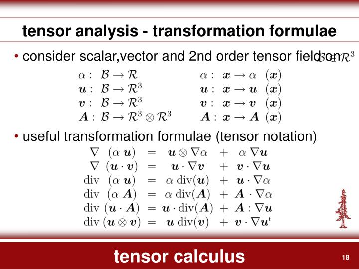 PPT - 03 - Tensor Calculus PowerPoint Presentation - ID:6695744