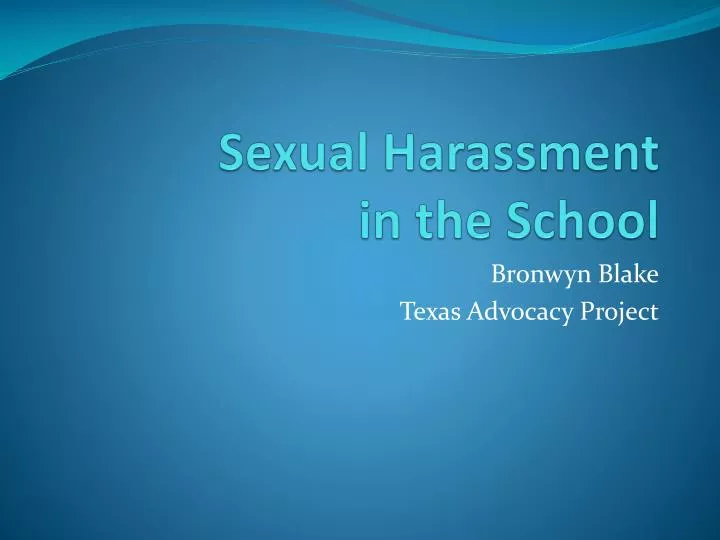 Sex education ppt